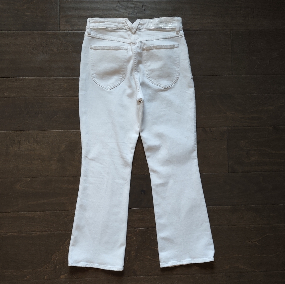 SPRWMN Billie Crop Flare Jeans White New With Defects - Picture 10 of 16